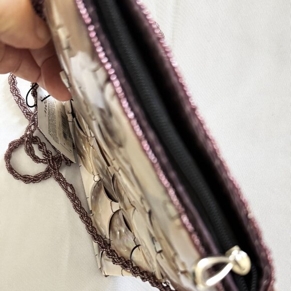 Women's clutch Sea Cove Mother of pearl handmade crossbody bag - Picture 9 of 12